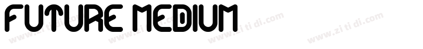 Future Medium字体转换